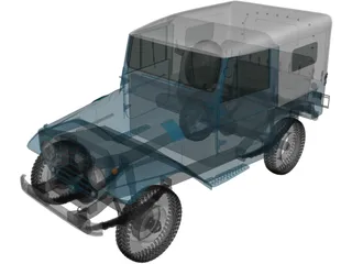 Toyota Land Cruiser [J20] (1958) 3D Model preview