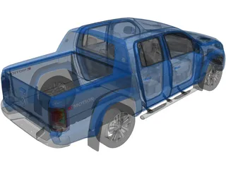 Volkswagen Amarok (2018) 3D Model preview