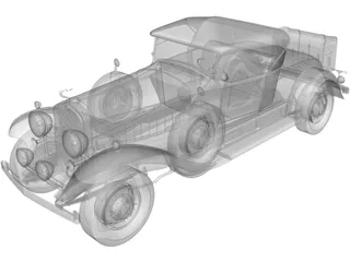 Cadillac V16 Roadster (1930) 3D Model preview