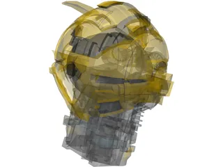 Bumblebee Head 3D Model preview