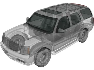 Cadillac Escalade (2002) 3D Model preview
