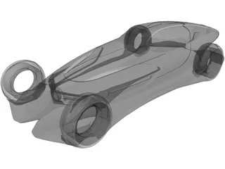 Mercedes-Benz Silver Arrow 3D Model preview