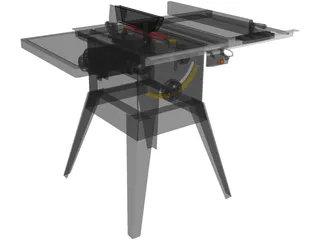 Table Saw 3D Model preview