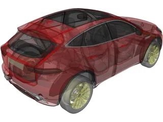 Jaguar E-Pace (2018) 3D Model preview