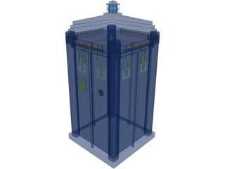 British Police Call Box 3D Model preview