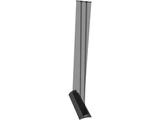 Stand Roll Up 3D Model preview