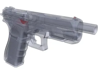 Glock 17C 3D Model preview