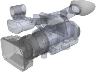 Sony Video Camera 3D Model preview
