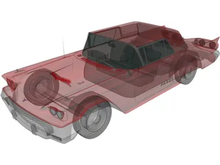 Ford Thunderbird (1958) 3D Model preview