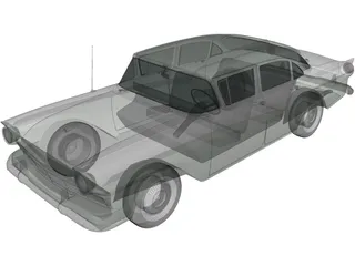 Ford Custom Fordor (1957) 3D Model preview