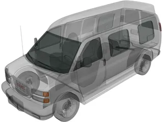 GMC Savana (1997) 3D Model preview