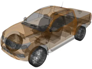 Nissan Frontier/Navara (2019) 3D Model preview