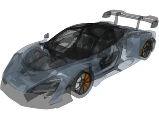 McLaren Senna (2019) 3D Model preview