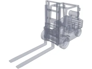 Forklift 3D Model preview
