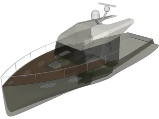 Baycruiser Yacht 3D Model preview