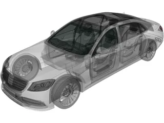 Mercedes-Maybach S650 [W222] 3D Model preview