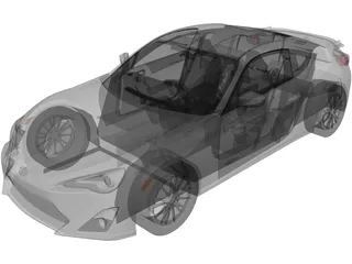 Toyota GT86 (2013) 3D Model preview