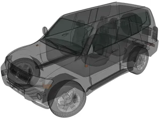 Mitsubishi Pajero 5-Doors (2005) 3D Model preview