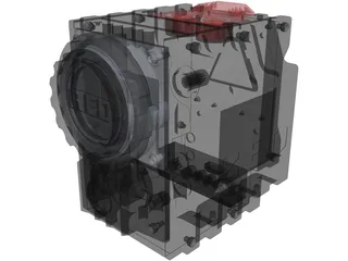 Red Epic Dragon 6K Camera 3D Model preview