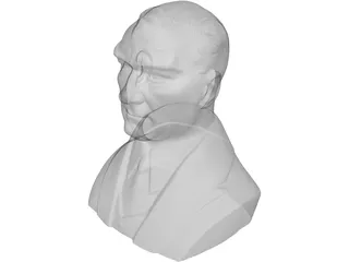 Ataturk Bust 3D Model preview