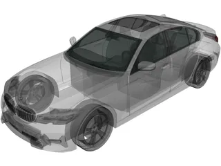 BMW 3-Series (2020) 3D Model preview