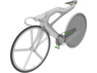 Road Bike Concept 3D Model preview