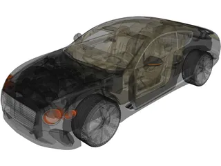Bentley Continental GT (2019) 3D Model preview