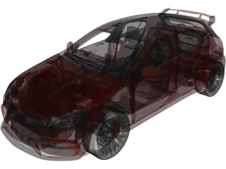 Mercedes-Benz A45 AMG Carbon Edition (2017) 3D Model preview
