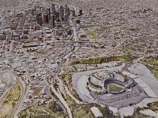 Los Angeles Downtown, California, USA (2019) 3D Model preview
