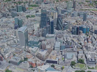 London City, UK (2019) 3D Model preview