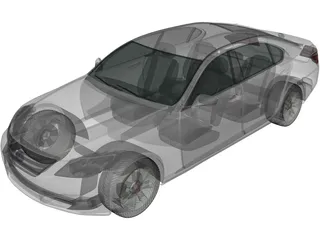 Lexus LS 600h [XF40] (2010) 3D Model preview