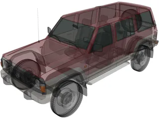 Nissan Patrol 5-door [Y60] (1987) 3D Model preview