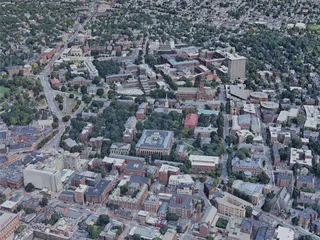 Boston City, MA, USA (2019) 3D Model preview
