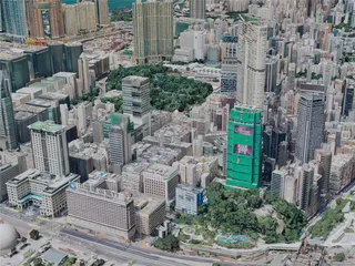 Hong Kong City, China (2019) 3D Model preview