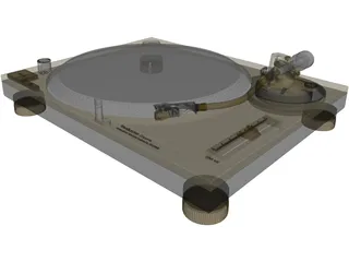 Technics SL-1200MK2 Turntable 3D Model preview