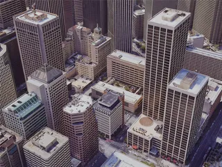 San Francisco City Downtown, CA, USA (2019) 3D Model preview