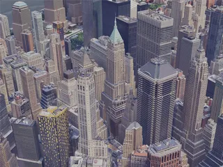 New York City, Lower Manhattan, USA (2019) 3D Model preview