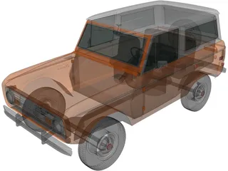Ford Bronco (1975) 3D Model preview