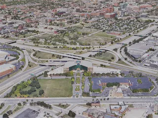 Detroit City, MI, USA (2019) 3D Model preview