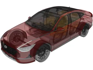 Hyundai Sonata (2020) 3D Model preview