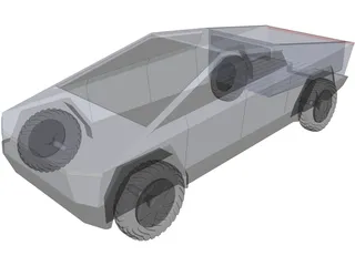 Tesla Cybertruck 3D Model preview