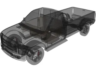 Ford F-150 Pickup 3D Model preview