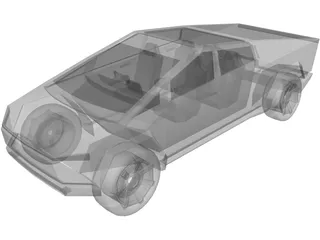 Tesla Cybertruck (2019) 3D Model preview