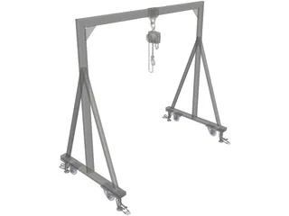 Manual Crane 3D Model preview