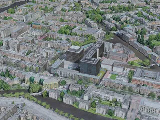 Amsterdam City, Netherlands (2019) 3D Model preview
