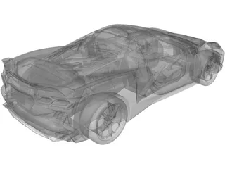 Chevrolet Corvette C8 (2019) 3D Model preview