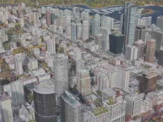 Vancouver City, BC, Canada (2019) 3D Model preview