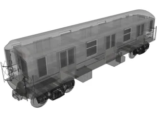 Subway Car 3D Model preview