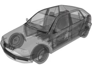 Volkswagen Gol G3 3D Model preview
