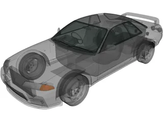 Nissan Skyline R32 GT-R Coupe (1989) 3D Model preview